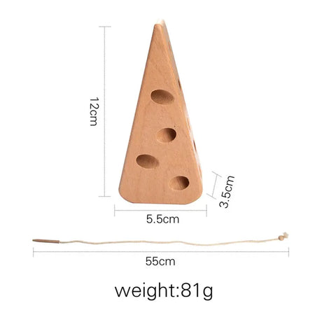 Baby Animal Threading Seesaw Toys Wooden Stacking Toys Blocks Game Montessori Hands-On Balance Ability Educational Children Gift