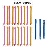 10Pcs Heatless Hair Curler No Heat Hair Rollers Sleeping Soft Spiral Curls Lazy Perm Curling Rod Wave Formers Hair Styling Tools