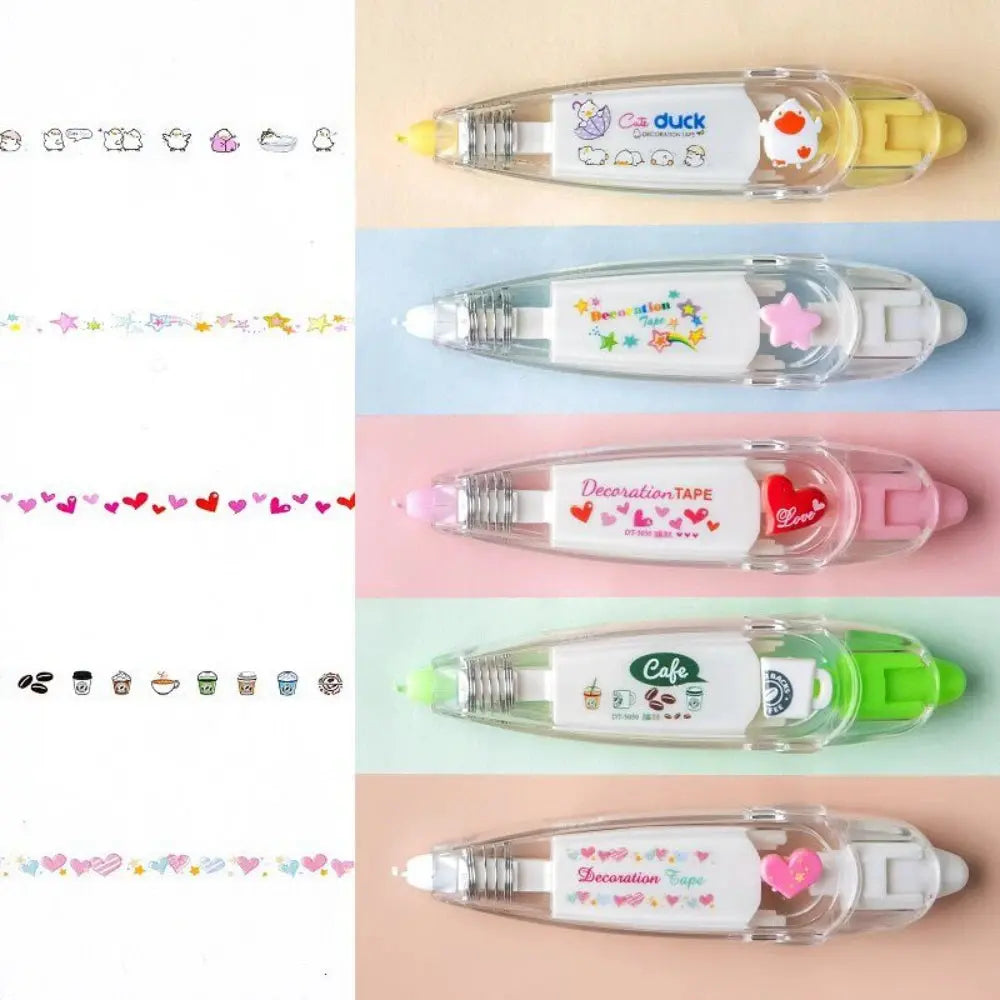 1 Pc Kawaii Animals Mechanical Decorative Correction Tape Corrector Diary Diy Journal Art Supplies Gift Accessories School
