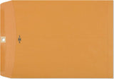 Clasp Envelopes - 10X13 Inch Brown Kraft Catalog Envelopes with Clasp Closure & Gummed Seal – 28Lb Heavyweight Paper Envelopes for Home, Office, Business, Legal or School 15 Pack 10X13, Brown Kraft