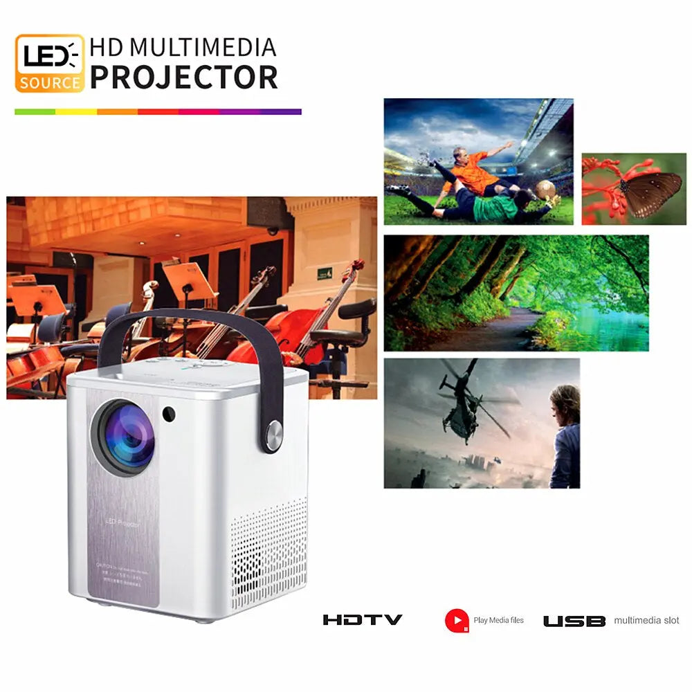Android 9.0 Projector Full HD 1080P LED WIFI Video Projector Smart TV Box Home Theater Projector Cinema Mirror Movie Beamer