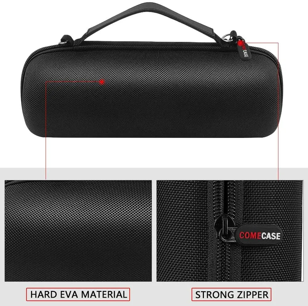Case Compatible with JBL FLIP 6 / FLIP 5 Waterproof Portable Bluetooth Speaker. Hard Travel Storage Holder for JBL FLIP 4 and USB Cable&Adapter - Black (Case Only)