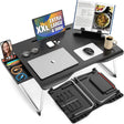 Cooper Mega Table [XXL Extra Large] Folding Laptop Desk for Bed, Laptop Stand for Bed and Sofa, Bed Table | Laptop Bed Desk with Drawer, Book Stand, Phone Stand, Leg Space