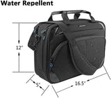 Laptop Bag 15.6 Inch Laptop Briefcase Laptop Messenger Bag Water Repellent Computer Case Laptop Shoulder Bag Durable Tablet Sleeve with RFID Pockets for Business/College/Women/Men-Black/Blue