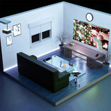 Salange Projector 1920X1080P Android 5G Wifi Bluetooth LED Video Beamer Home Theater Cinema Full 1080P Projector for Smartphone