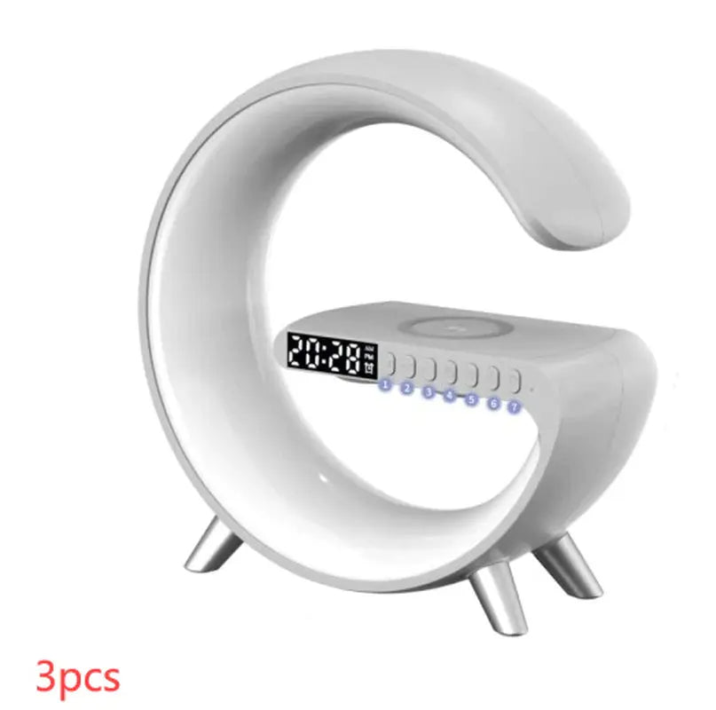 2023 New Intelligent G Shaped LED Lamp Bluetooth Speake Wireless Charger Atmosphere Lamp App Control for Bedroom Home Decor