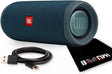Flip 5: Portable Wireless Bluetooth Speaker, IPX7 Waterproof - Blue