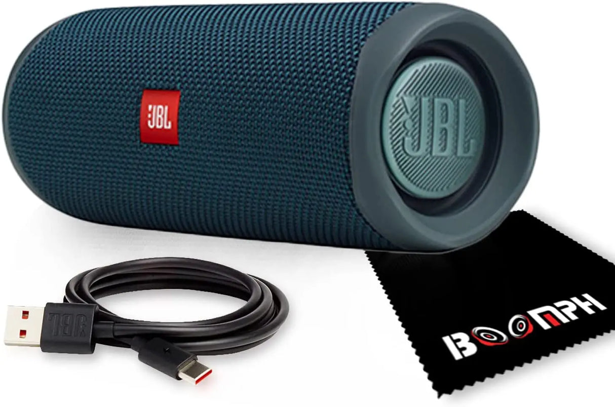 Flip 5: Portable Wireless Bluetooth Speaker, IPX7 Waterproof - Blue