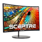 27" Curved 75Hz LED Monitor HDMI VGA Build-In Speakers, Edge-Less Metal Black 2019 (C275W-1920RN)