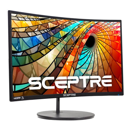 27" Curved 75Hz LED Monitor HDMI VGA Build-In Speakers, Edge-Less Metal Black 2019 (C275W-1920RN)