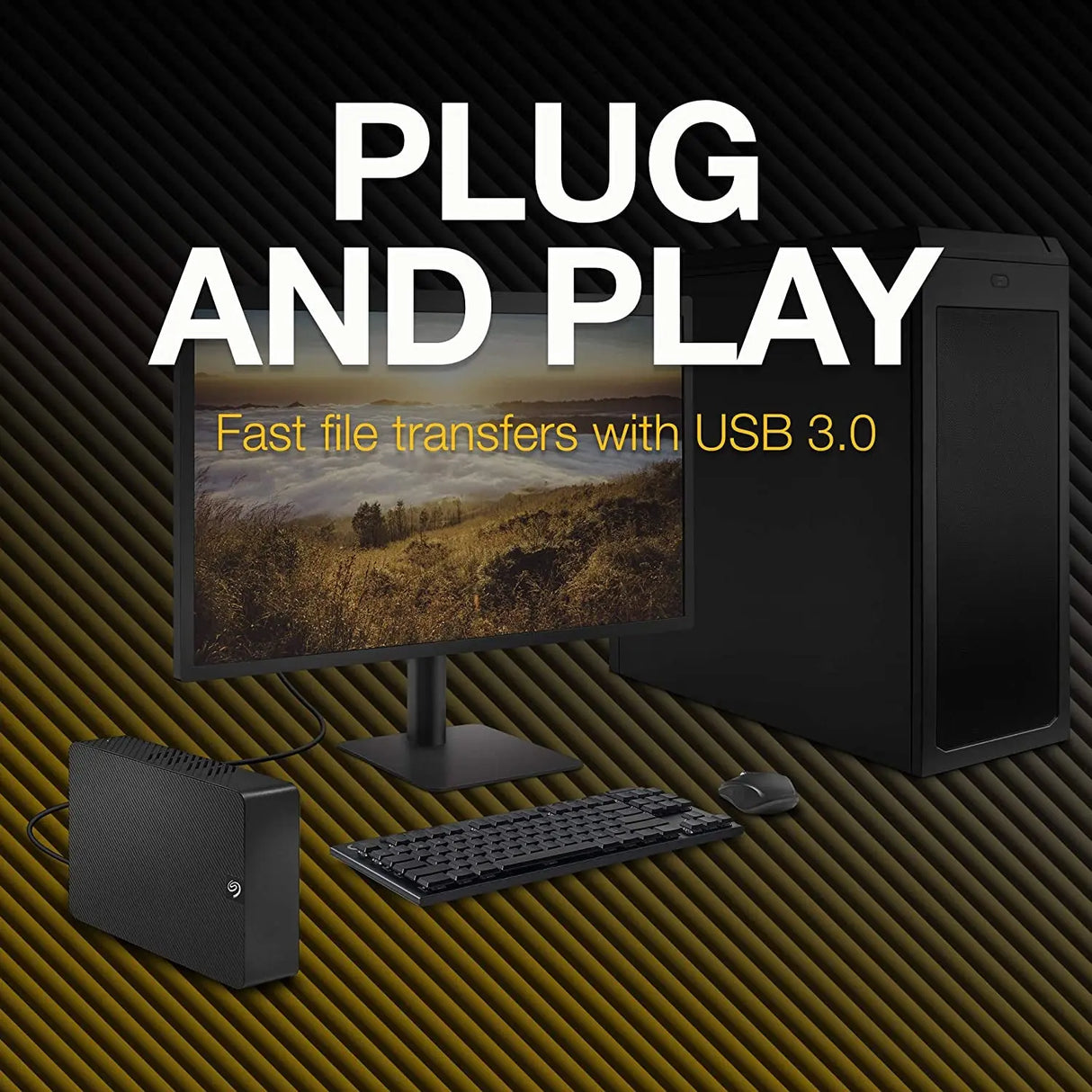 Expansion Desktop, 16TB, External Hard Drive, USB 3.0 (STKP16000402)