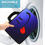 Smile 14 15 15.4 15.6 Inch Laptop Handle Bag Computer Protect Case Pouch Holder Notebook Sleeve Neoprene Cover Soft Carring Travel Case for Dell Lenovo Toshiba HP Chromebook ASUS Acer ICB-05