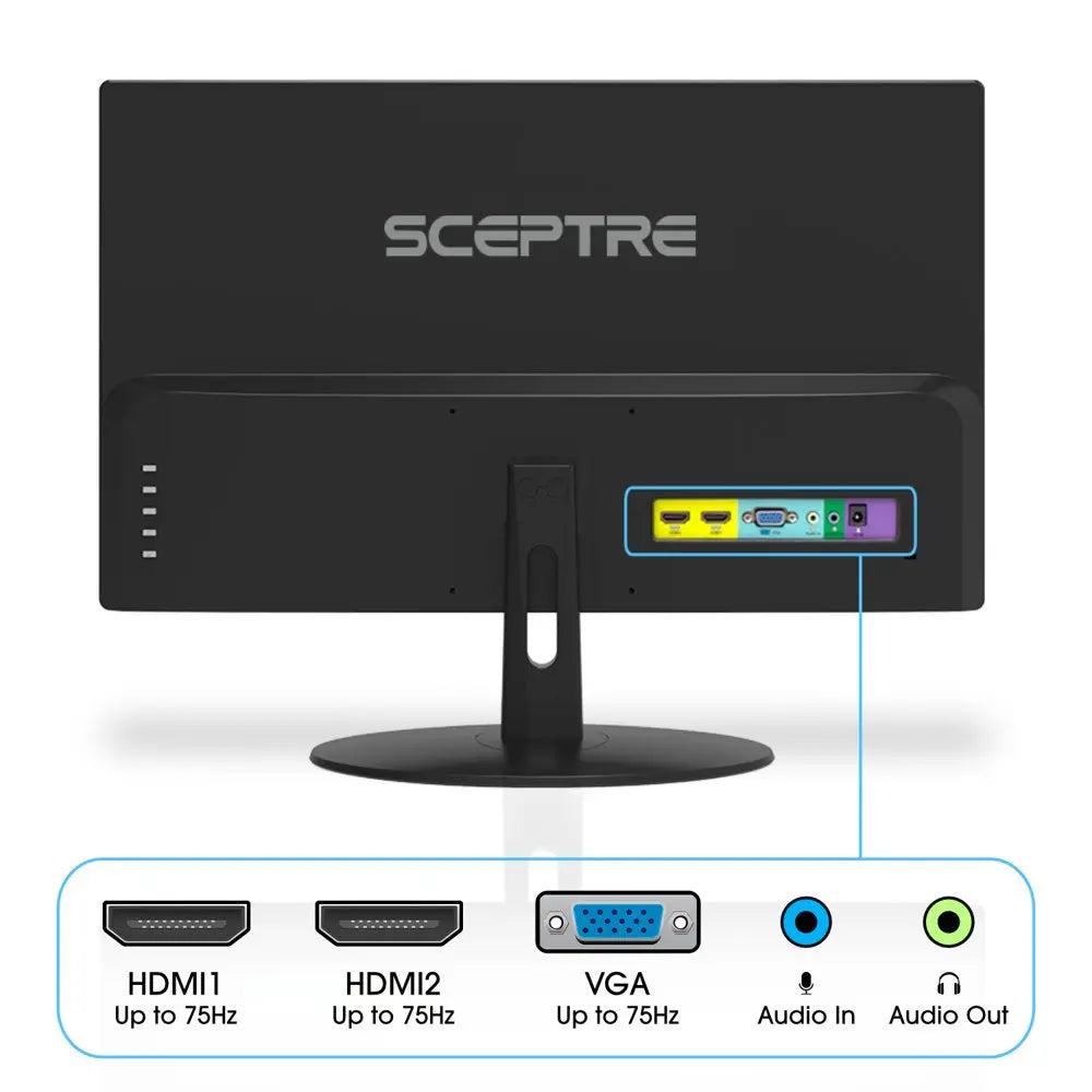 20" 1600X900 HDMI VGA 75Hz 5Ms LED Monitor (E205W-1600 Black)