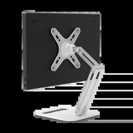 Portable Monitor Stand Height Adjustable Vesa Monitor Tablet Stand Free Standing Low Profile Desk Mount Monitor Support