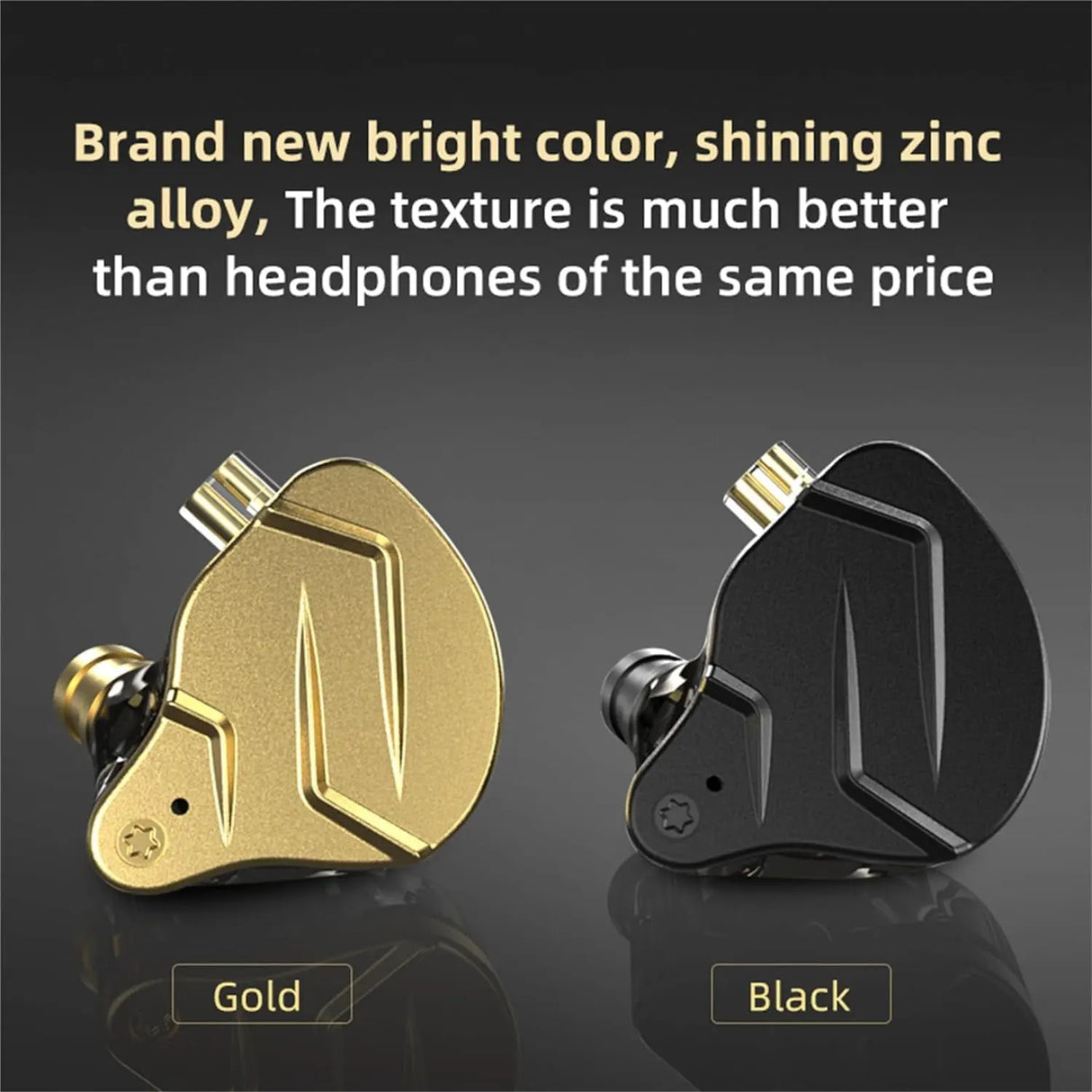 KZ ZSN Pro X IEM in Ear Monitors, Hifi KZ Wired Earbuds Headphones with Hybrid Dual Driver 1Ba 1Dd High Fidelity Musicians In-Ear Earphones Detachable Tangle-Free Cable for Gaming (Without Mic)