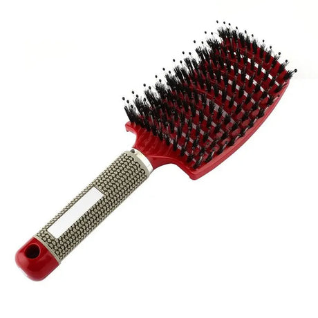 Women Hair Scalp Massage Comb Bristle Nylon Hairbrush Wet Curly Detangle Hair Brush for Salon Barber Hairdressing Styling Tools