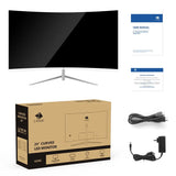 U24C 24-Inch Curved Monitor Full HD LED Monitor 1920X1080 75Hz 5Ms VGA+HDMI Port Dual Speaker