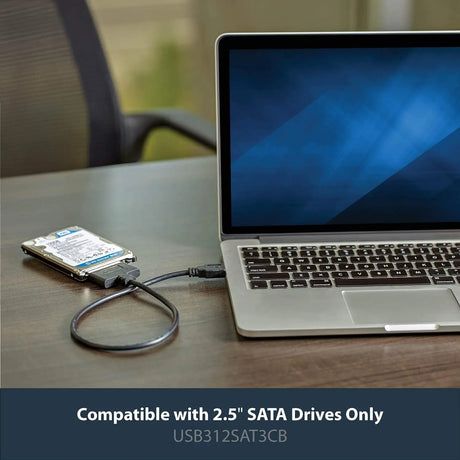 USB 3.1 to 2.5" SATA Hard Drive Adapter - USB 3.1 Gen 2 10Gbps with UASP External HDD/SSD Storage Converter (USB312SAT3CB)