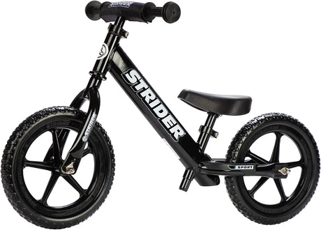 12” Sport Bike - No Pedal Balance Bicycle for Kids 18 Months to 5 Years - Includes Safety Pad, Padded Seat, Mini Grips & Flat-Free Tires - Tool-Free Assembly & Adjustments