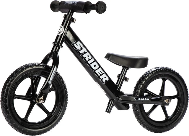 12” Sport Bike - No Pedal Balance Bicycle for Kids 18 Months to 5 Years - Includes Safety Pad, Padded Seat, Mini Grips & Flat-Free Tires - Tool-Free Assembly & Adjustments