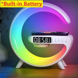 Mini Multifunction Wireless Charger Pad Stand Speaker TF RGB Night Light Fast Charging Station for Iphone Samsung Xiaomi Huawei