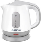 Small Electric Kettle, 1L Portable Electric Tea Kettle 1100W with Automatic Shut-Off and Boil Dry Protection, Travel Hot Water Boiler Cordless for Making Coffee and Tea, Bpa-Free, Grey