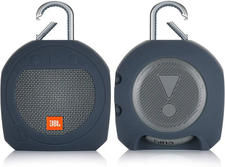Protective Silicone Stand up Carrying Case for JBL Clip 3 Waterproof Portable Bluetooth Speaker(Blue)