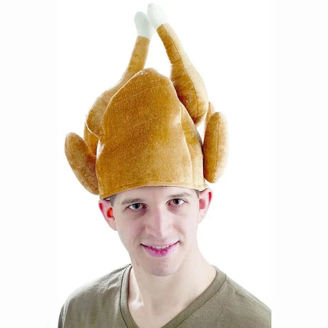 1Pcs Funny Carnival Chicken Leg Hat Christmas Thanksgiving Decoration Turkey Hat Adult Carnival Hat Party Festive Cap