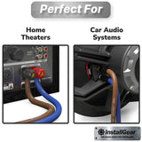 14 Gauge Speaker Wire 100 Ft Cable, 14 AWG Speaker Wire Cable, True Spec Soft Touch Cables | Great Use for Car Audio Speaker Wire, Stereos, Home Theater Speakers, Surround Sound