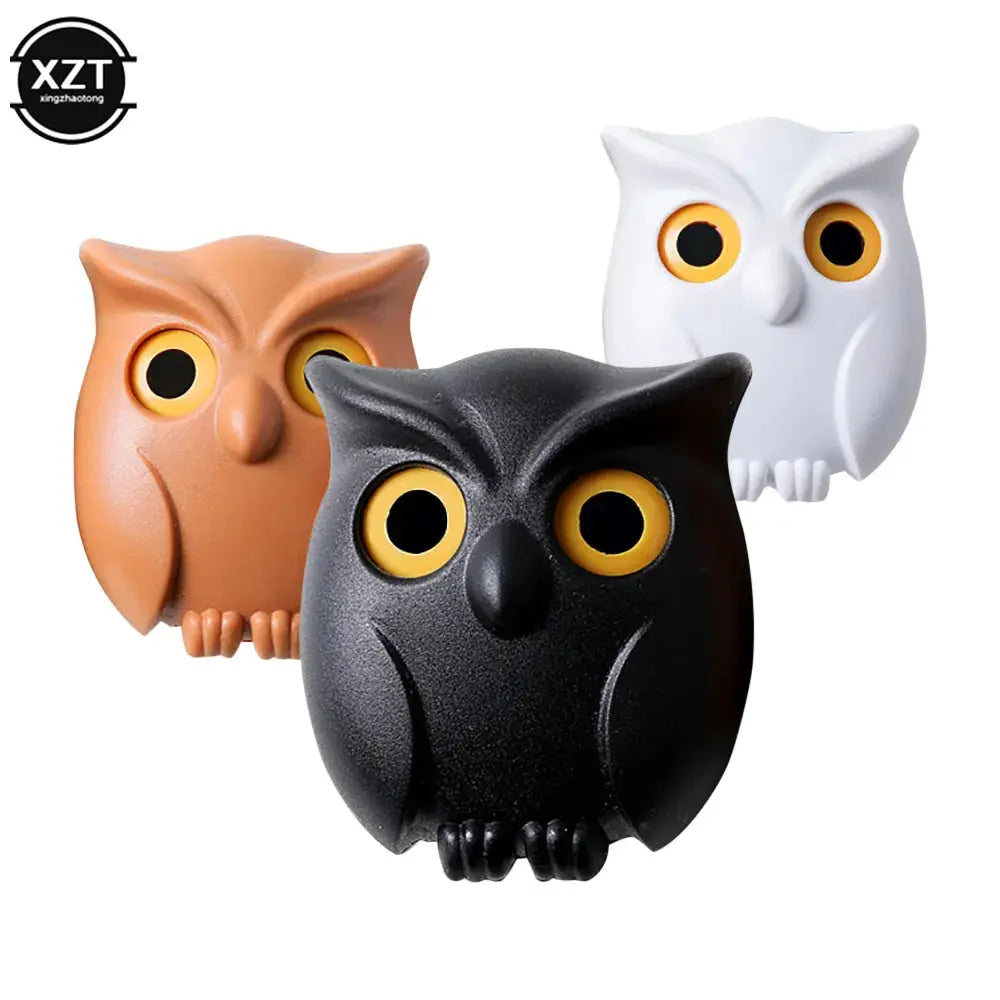 1 PCS Owl Night Wall Magnetic Key Holder Magnets Hold Keychain Owl Key Hook up Will Open Eyes Home Decoration