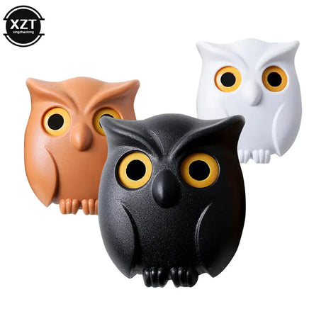 1 PCS Owl Night Wall Magnetic Key Holder Magnets Hold Keychain Owl Key Hook up Will Open Eyes Home Decoration