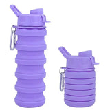 New Portable Silicone Water Bottle Retractable Folding Coffee Bottle Cups E Outdoor Travel Tools Collapsible Sport Bottles
