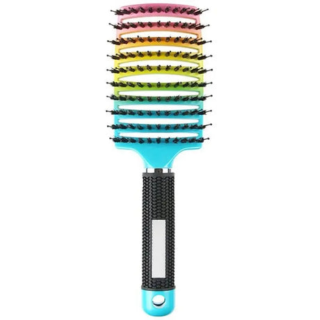 Women Hair Scalp Massage Comb Bristle Nylon Hairbrush Wet Curly Detangle Hair Brush for Salon Barber Hairdressing Styling Tools