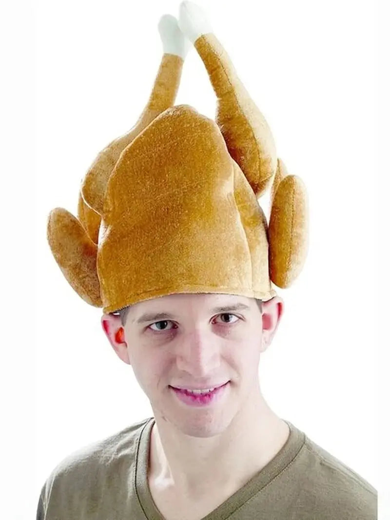 1Pcs Funny Carnival Chicken Leg Hat Christmas Thanksgiving Decoration Turkey Hat Adult Carnival Hat Party Festive Cap
