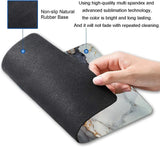 White Gold Marble Mouse Pad,Gaming Creativity Custom Non-Slip Rubber Base Cute Mouse Pads for Computers Laptop Office,9.5"X7.9"X0.12" Inch