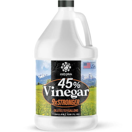 45% Pure Super Concentrated Vinegar | Dilutes to 9 Gallons | 9X Power Concentrate Vinegar | 1 Gallon