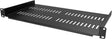 1U Server Rack Shelf - Universal Vented Rack Mount Cantilever Tray for 19" Network Equipment Rack & Cabinet - Heavy Duty Steel - Weight Capacity 50Lb/23Kg - 10" Deep, Black (CABSHELFV1U)