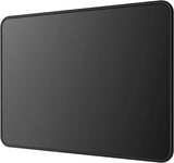 Mouse Pad [30% Larger] with Anti-Fray Stitching, Premium-Textured & Waterproof Computer Mousepad with Non-Slip Rubber Base, Gaming Mouse Mat for Laptop, Office & Home, 8.5 X 11 Inch, Black