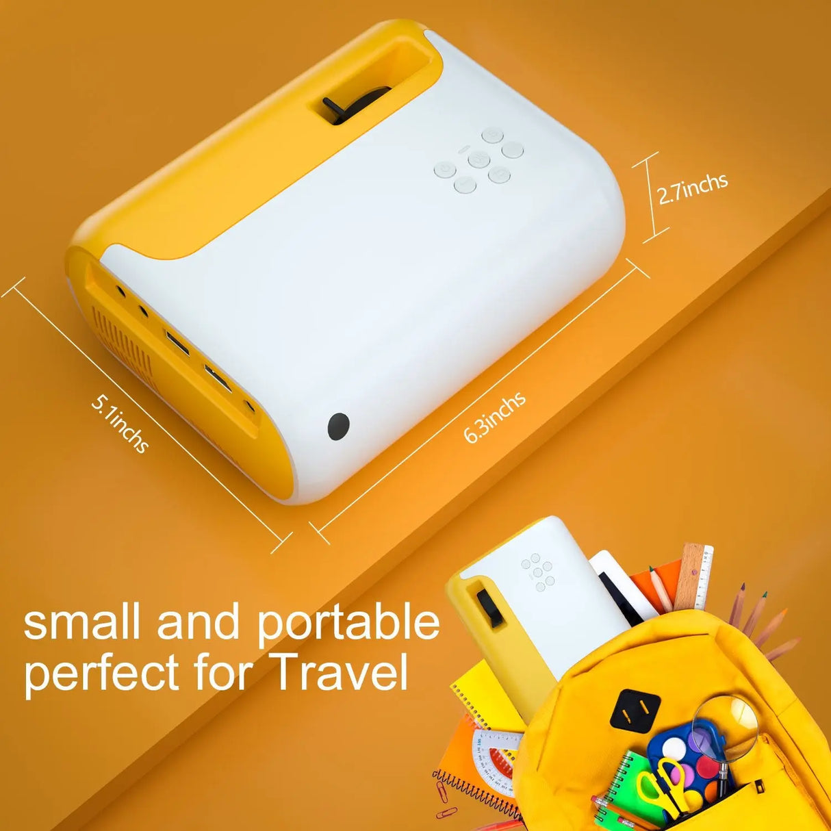 2800 Lumen Mini Led Home Projector P80 Portable Projetor 1080P Support Proyector for Home Video Beamer Children Gift