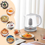 Small Electric Kettle, 1L Portable Electric Tea Kettle 1100W with Automatic Shut-Off and Boil Dry Protection, Travel Hot Water Boiler Cordless for Making Coffee and Tea, Bpa-Free, Grey