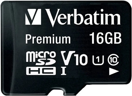 44082 16GB Premium Microsdhc Memory Card with Adapter, UHS-I V10 U1 Class 10, Black