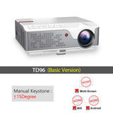 Full HD 1080P Projector TD96 TD96W Android Wifi LED Proyector Native 1920 X 1080P 3D Home Theater Smart Phone Beamer