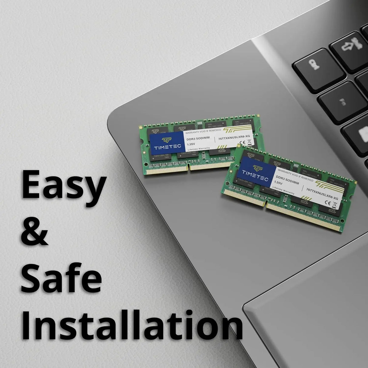 8GB DDR3L / DDR3 1600Mhz (DDR3L-1600) PC3L-12800 / PC3-12800(PC3L-12800S) Non-Ecc Unbuffered 1.35V/1.5V CL11 2Rx8 Dual Rank 204 Pin SODIMM Laptop Notebook PC Computer Memory RAM Module Upgrade