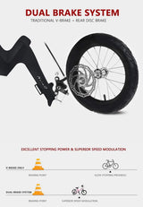 Training Wheel Bike, Kids Bike Boys Girls, BMX Mountain with Dual Disc Brake 12-14-16-18 Inch
