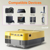 Q6S Video Projector for Movie Home Cinema Full HD 1080P Supported Airplay Movie Beamer Wifi Android 10 TV BOX Optional