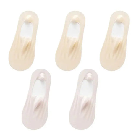5Pairs Women Invisible Boat Socks Breathable Silicone Non-Slip Ultra-Thin Sock Slippers High Quality Elastic Ice Silk Low Sox