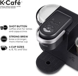 K-Cafe Single Serve K-Cup Coffee, Latte and Cappuccino Maker, Dark Charcoal