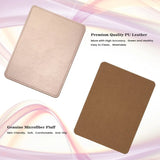 PU Leather Mouse Pad with Stitched Edge Micro-Fiber Base with Non-Slip, Waterproof, Mouse Pad for Computers, Laptop, Office & Home,1 Pack, 8Inch11Inch (Caramel Black)