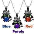 Hot-Selling Demon Dragon Cartoon Necklace Crystal Glass Alloy Pendant Anime Character Souvenir Gift