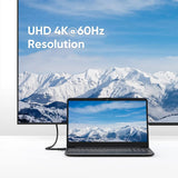 Displayport Cable [10Ft/3M], 4K DP Cable 1.2 Male to Male Support 4K@60Hz, 2K@144Hz Compatible with Computer, Desktop, Laptop, PC, Monitor, Projector,2Pack/Black